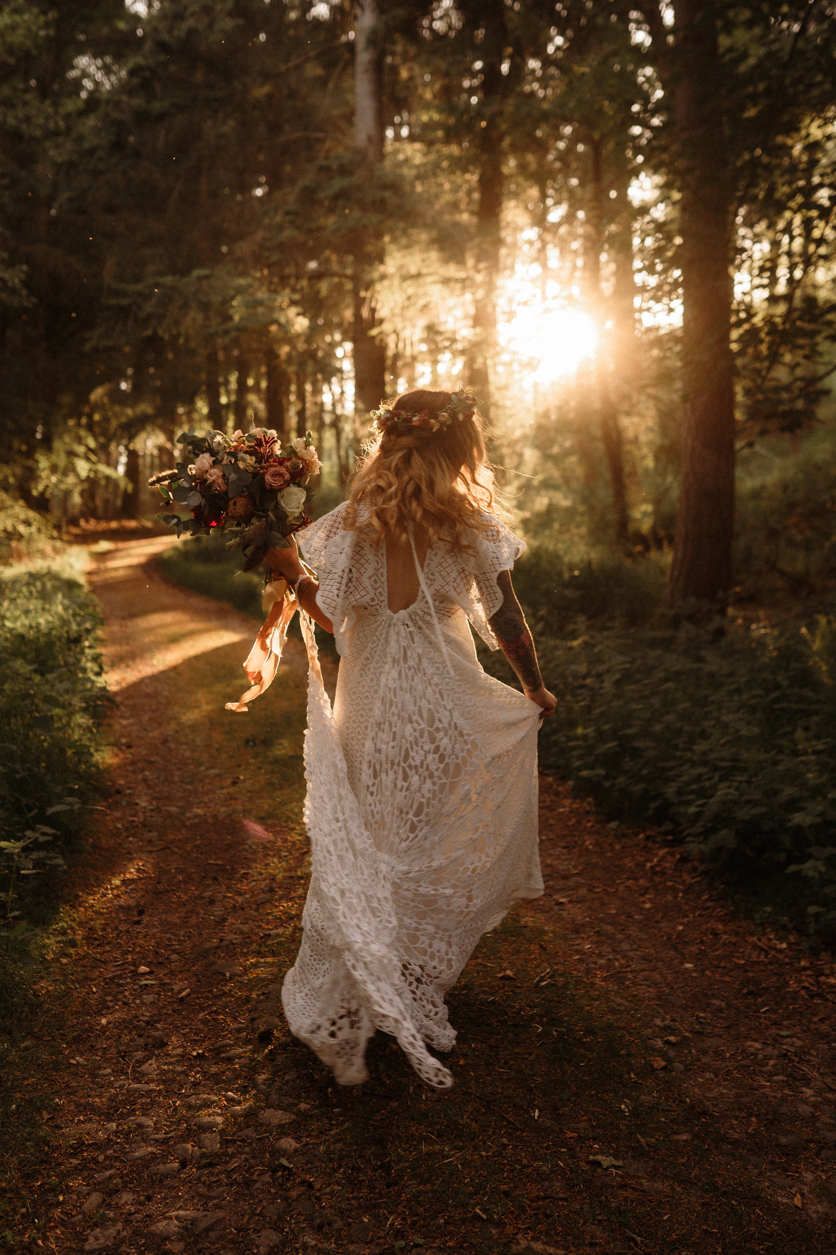 real bride backless wedding dress with bodysuit by ender legard