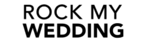 Company logo for Rock my Wedding website that recommends ENDER LEGARD backless bodysuits