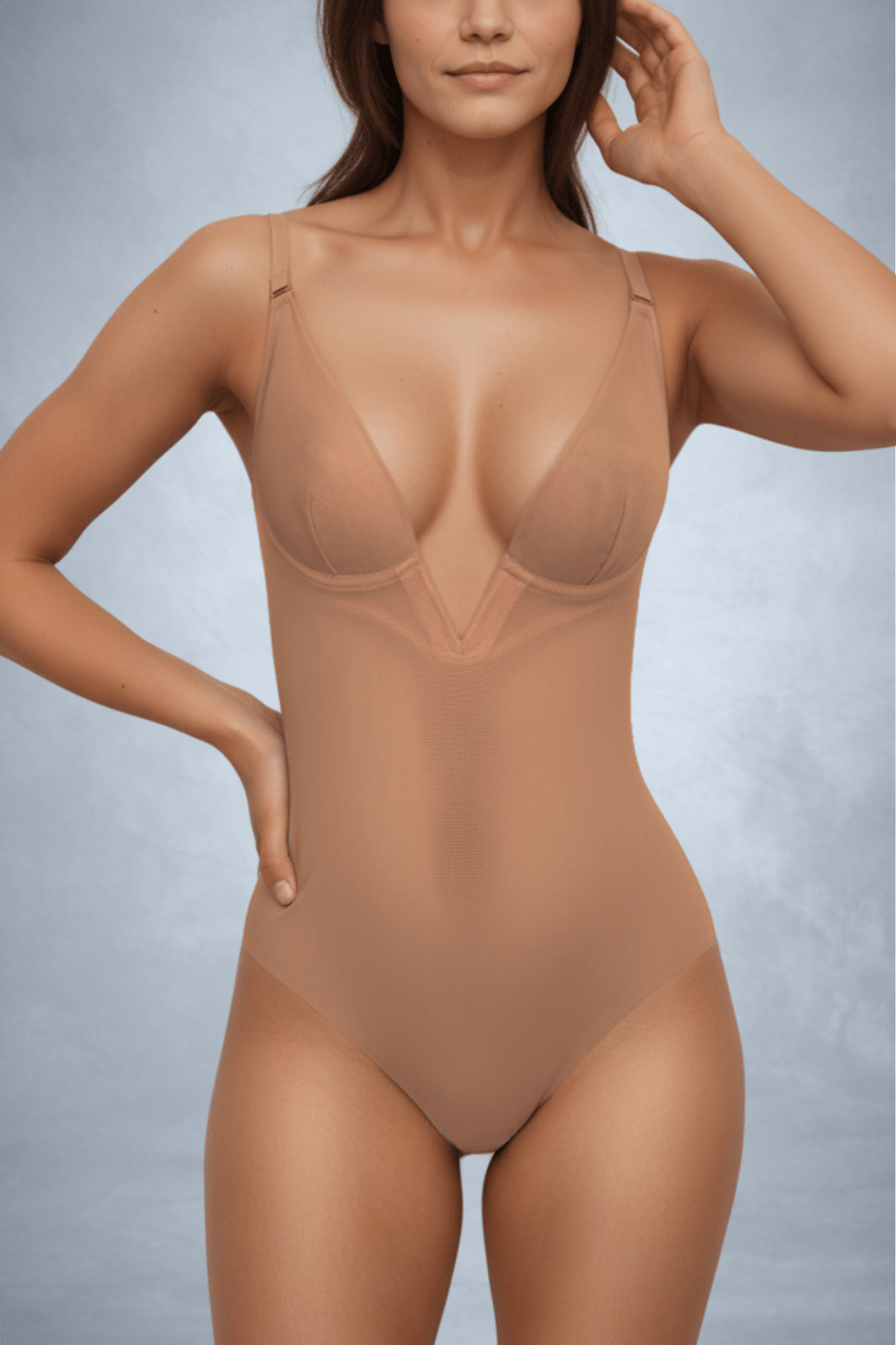 Ender Legard LIV is a bust support solution for plunging YolanCris wedding gowns. Mesh fabric with patented 25 cup sizes.