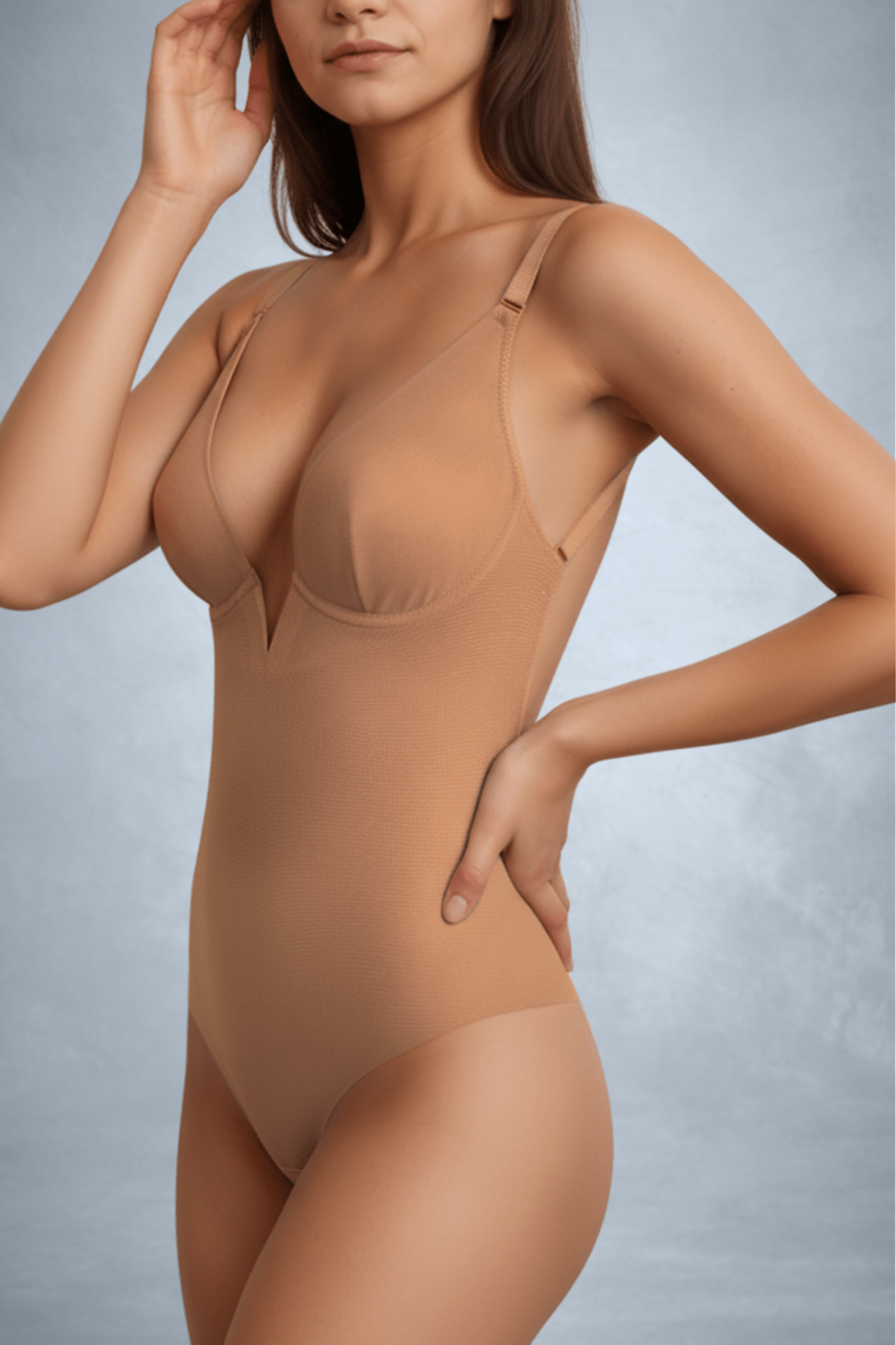 Ender Legard LIV is a seamless foundation for slinky bias-cut dresses. Thong back for invisible wear, 32B to 38E support.