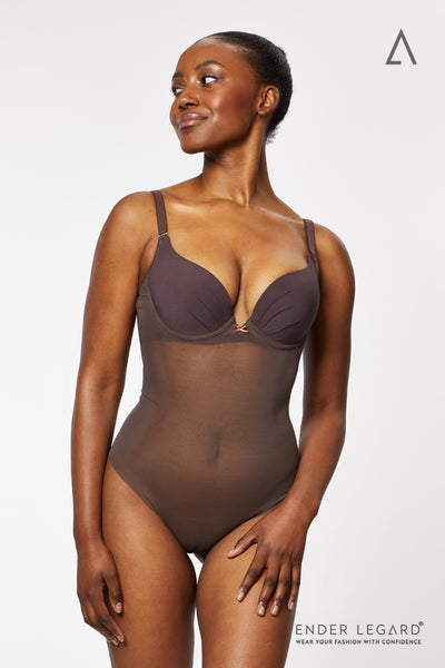 Backless Lace Bodysuit Foundation With Underwired Soft Cups Made in EU -   Canada